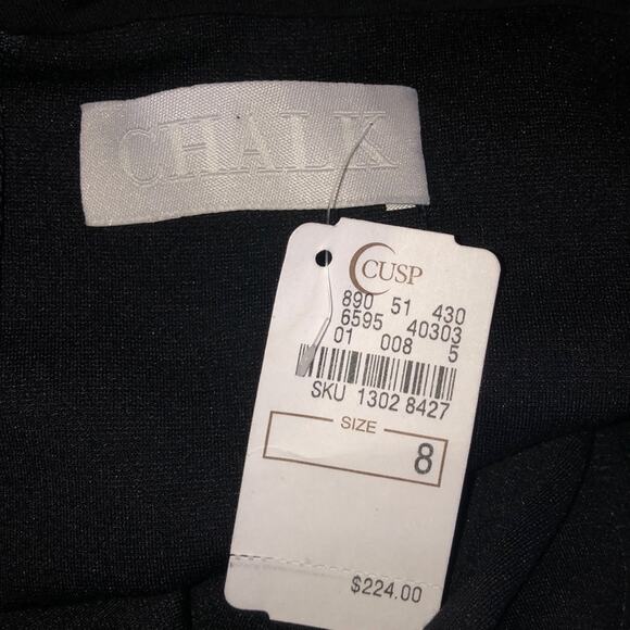 Chalk CCUSP WitchCore GoblinCore Goth Little Black lace Flare Sleeve Dress - Picture 9 of 16